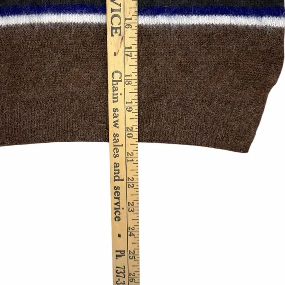 NWT Trendy Bellerose Datum Angora Wool Blend Stripe Oversized Sweater XS - Picture 9 of 9